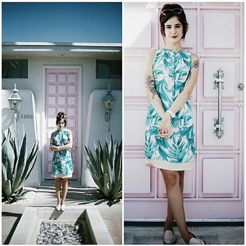 NWT H&M PALM LEAF DRESS